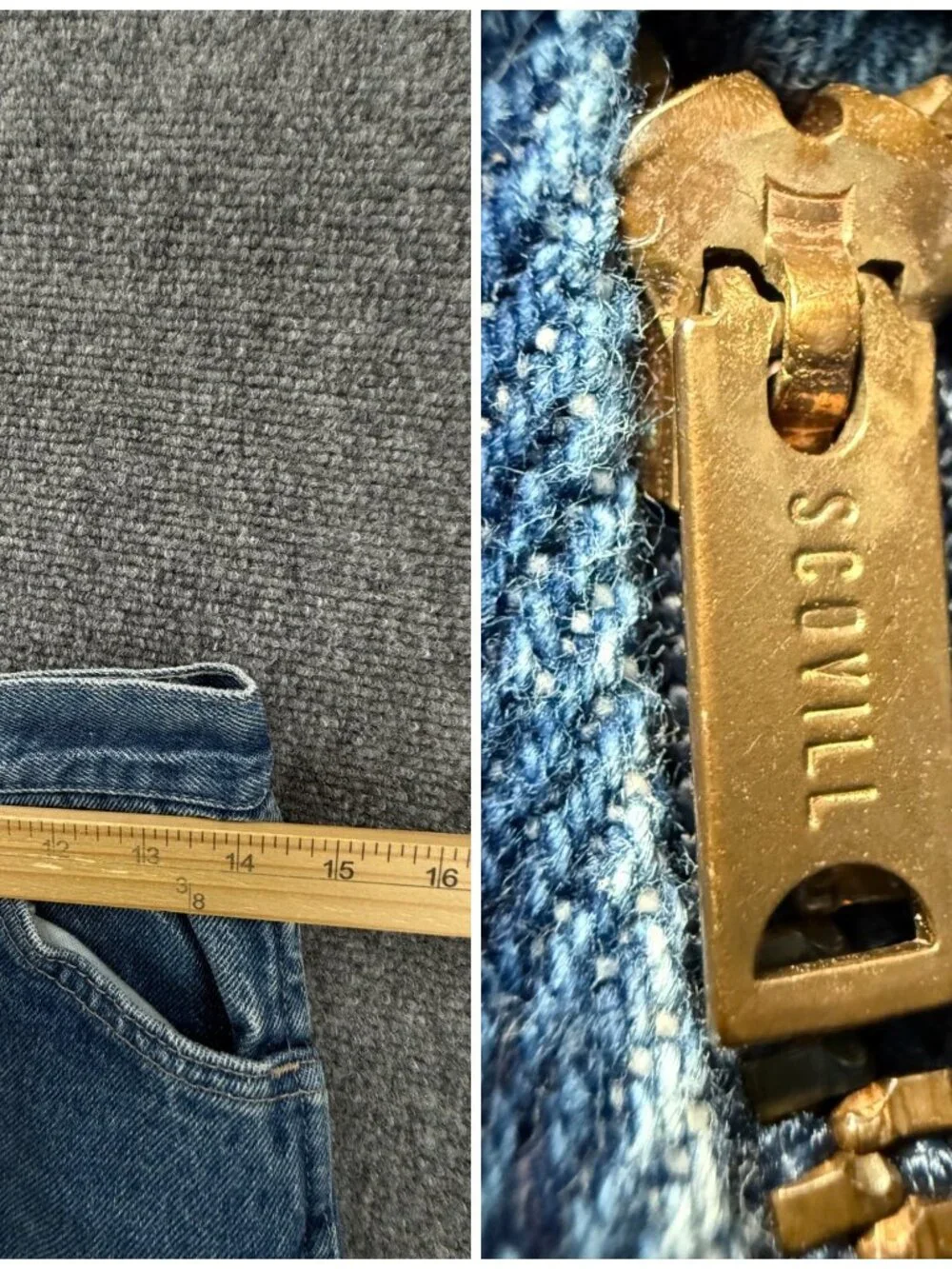 VTG Wrangler Scovill Misses Women Blue Denim Jeans USA Made MX319KA
